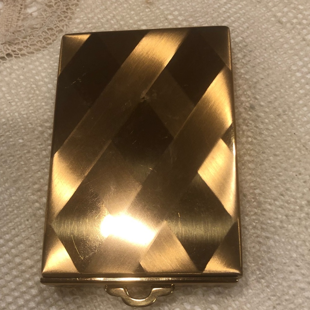 Vintage Art Deco compact mirror gold Hollywood chic! American Beauty